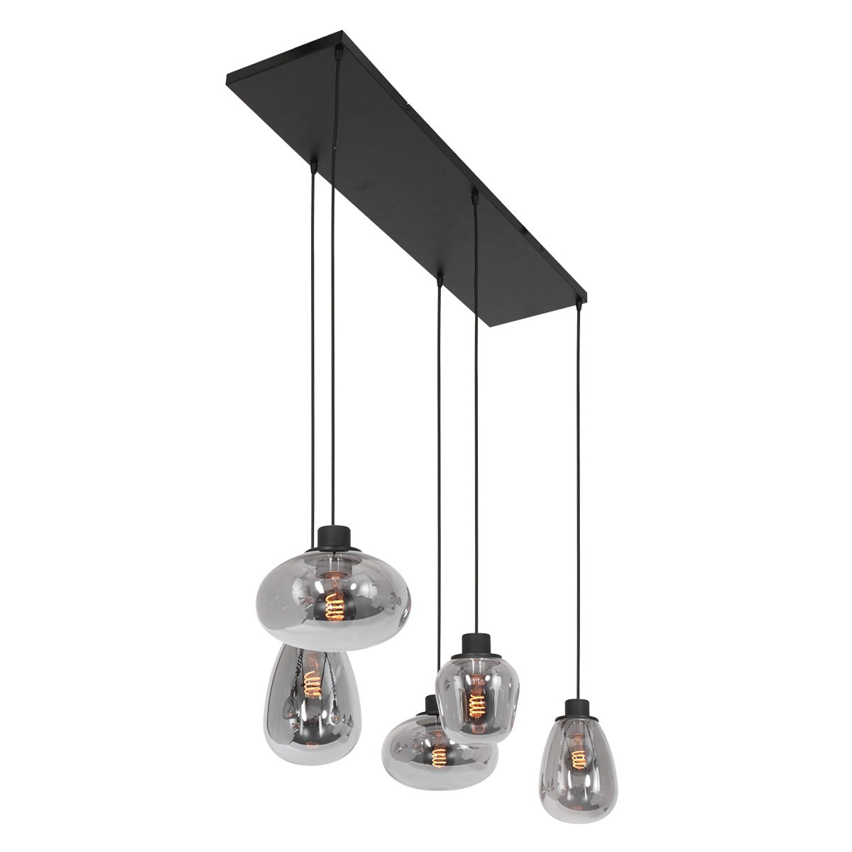 Smoke glazen hanglamp Reflexion Steinhauer 8712746135589