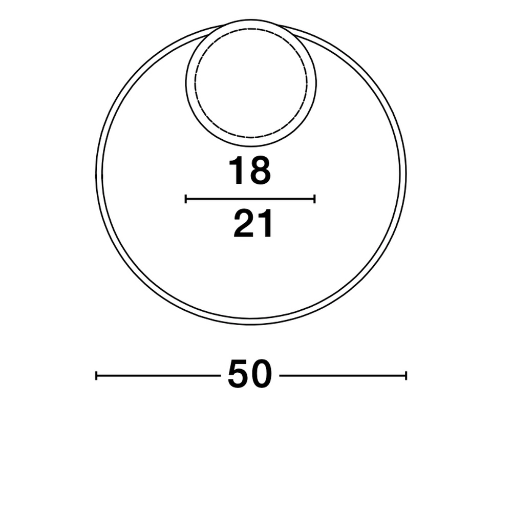 Ronde plafondlamp Fuline goud Ø 50cm Lyora 5212017419668