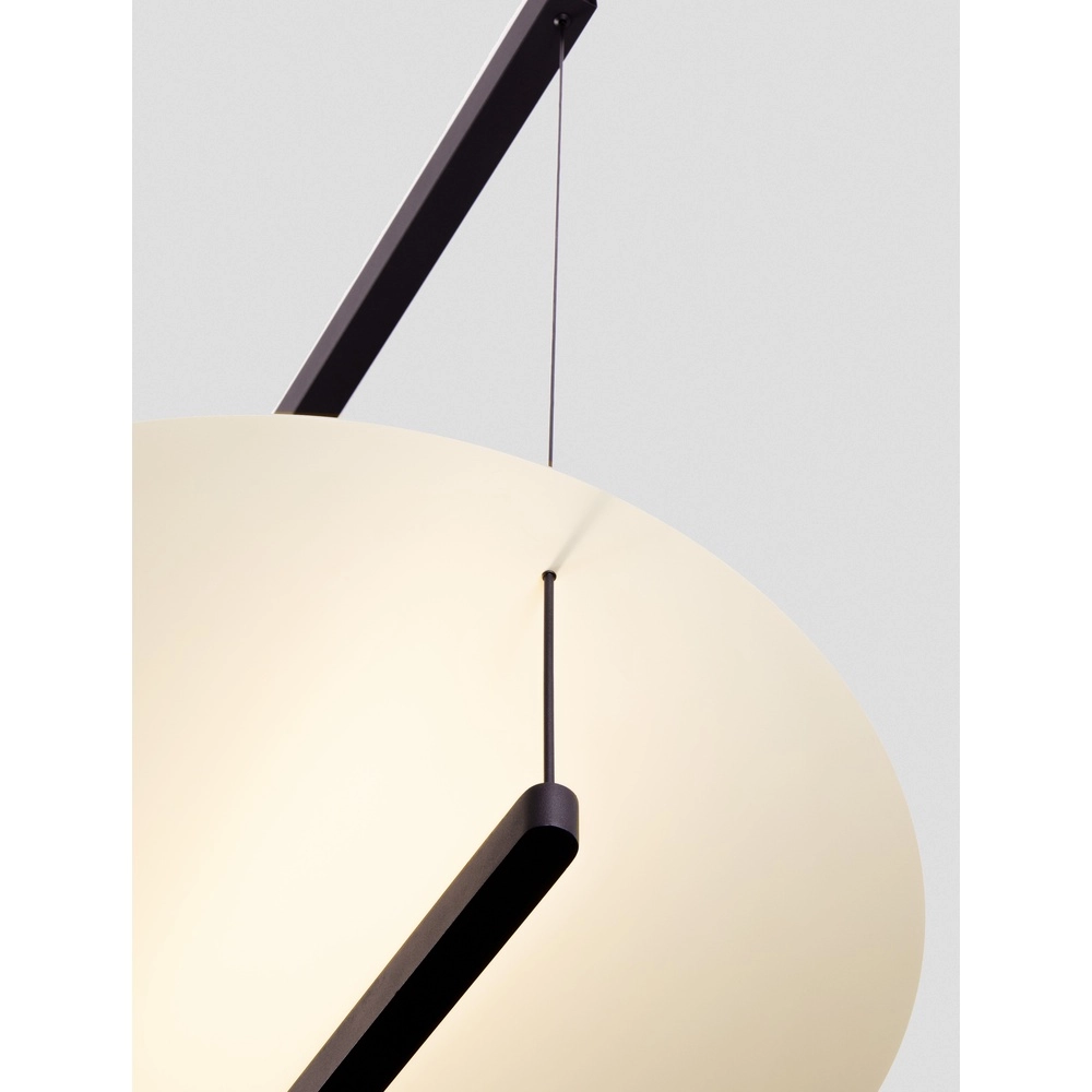 Hanglamp Diona Ø 80cm zwart met wit 2700K Lyora 5212017470874