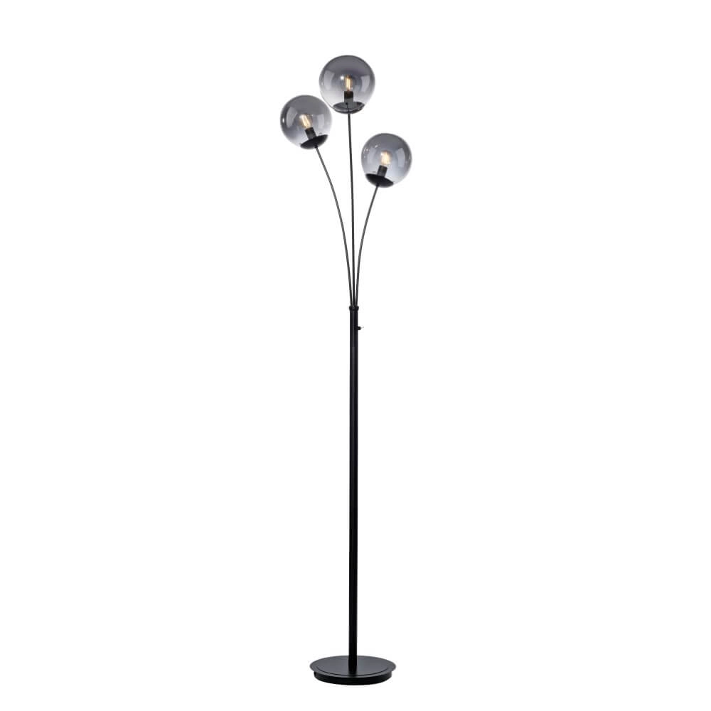 Zwarte vloerlamp Big Widow 3-lichts