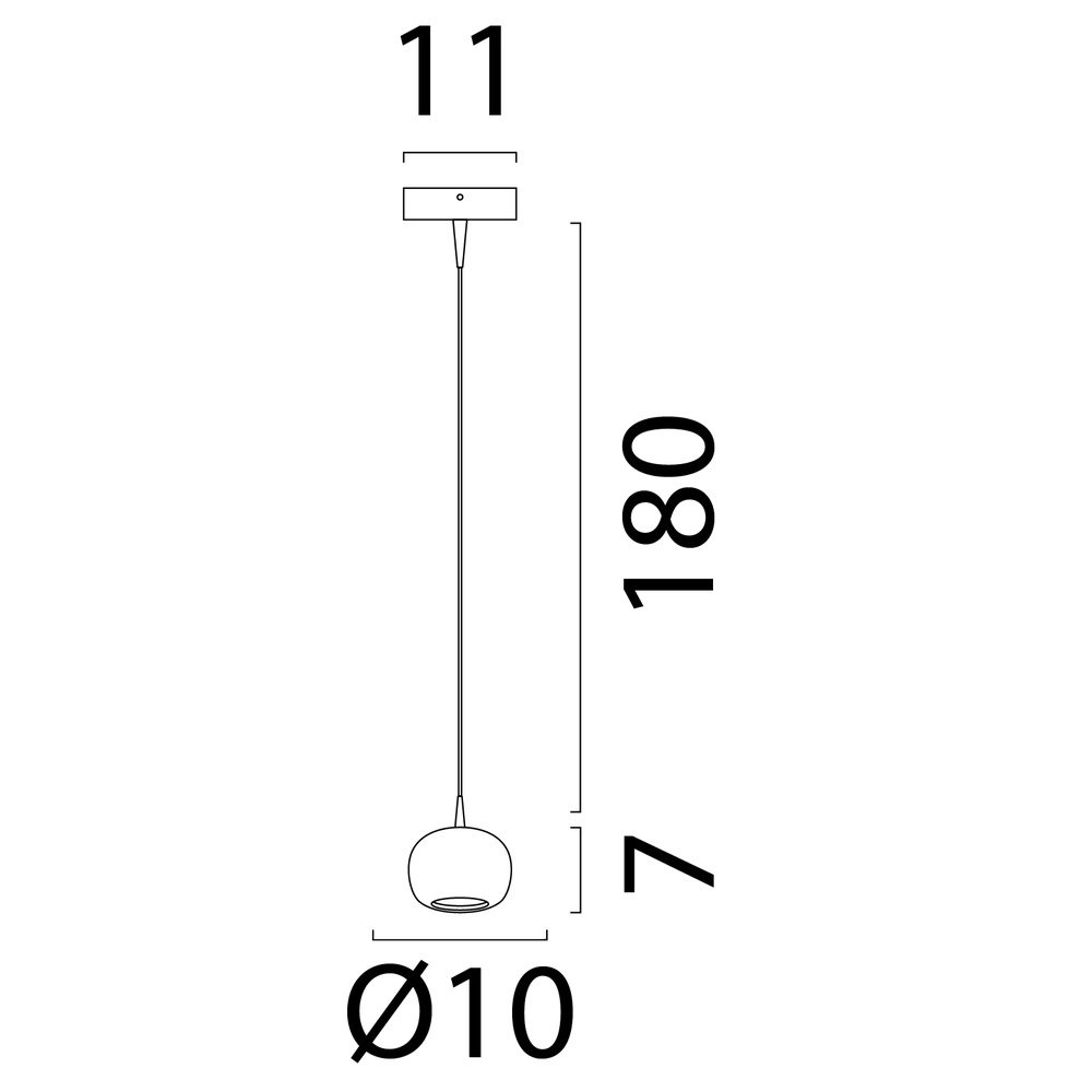 Hanglamp design Alta cacao Ø 10,8cm Masterlight 8718121437903