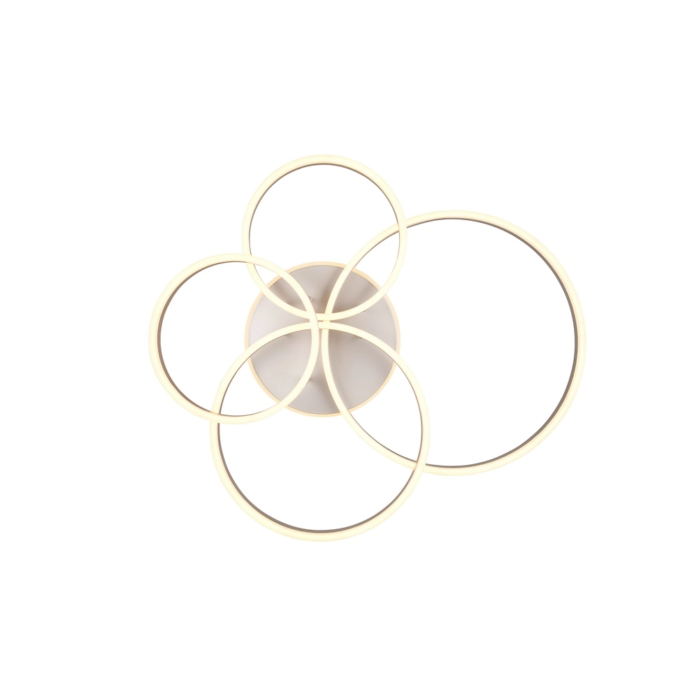 Plafondlamp Drake nikkel modern Trio 4017807657821