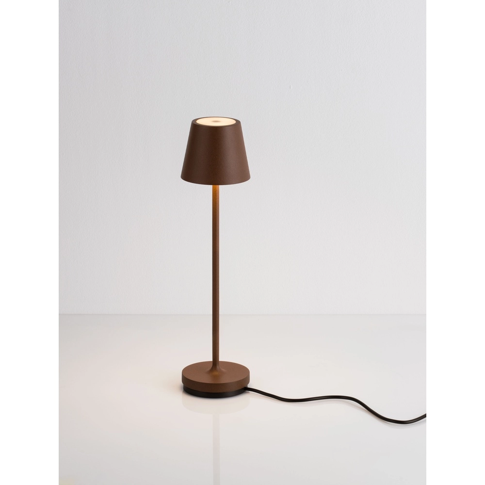 Table lamp Petit Rusty brown rechargeable Lyora 5212017450784