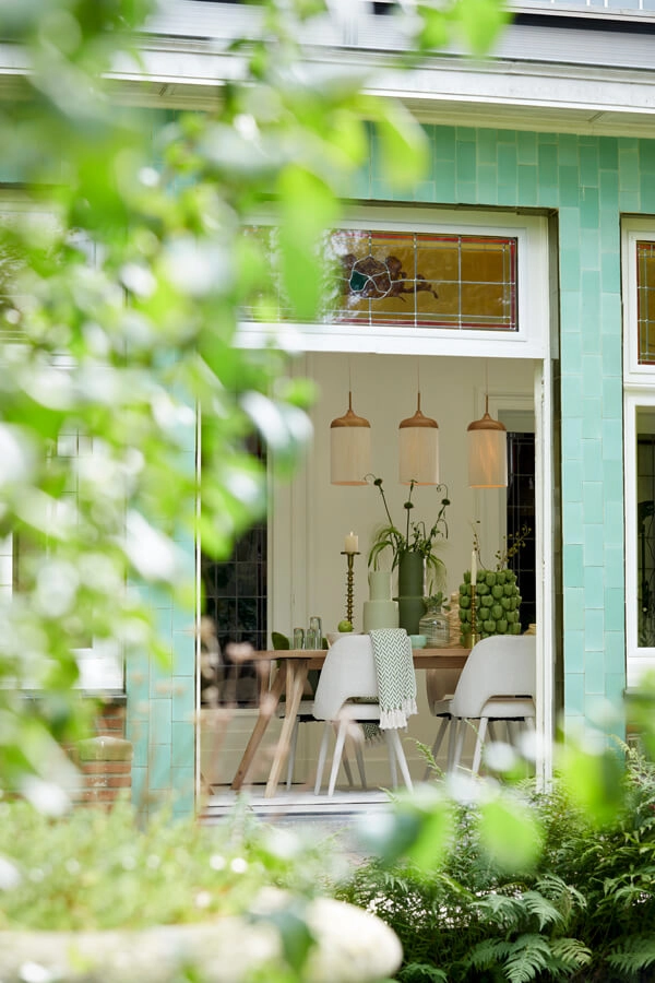 Hanglamp 3-lichts Dania lichte hout print Light & Living 8717807710101