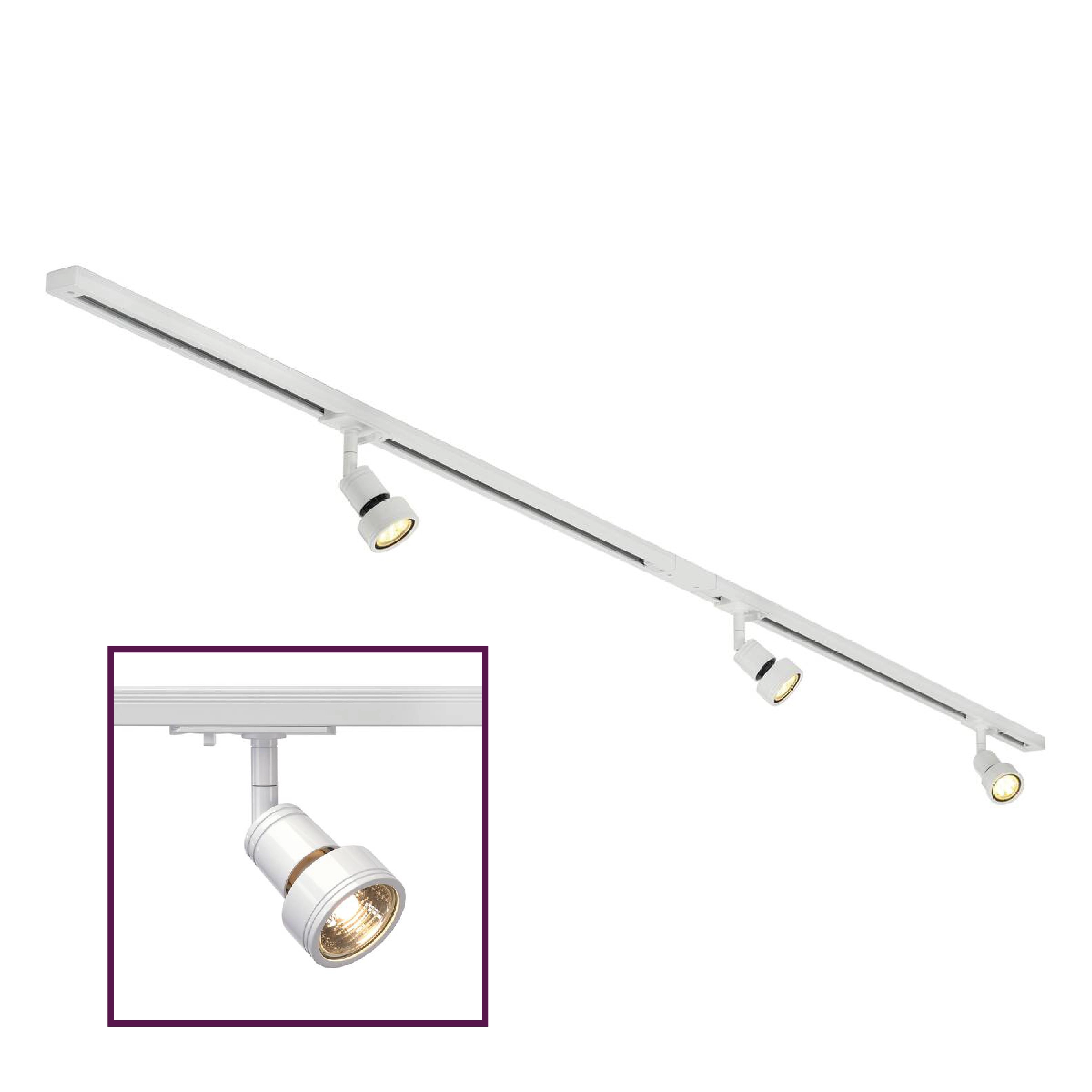 1-Fase Rail Set wit 1-Fase Rail Set wit