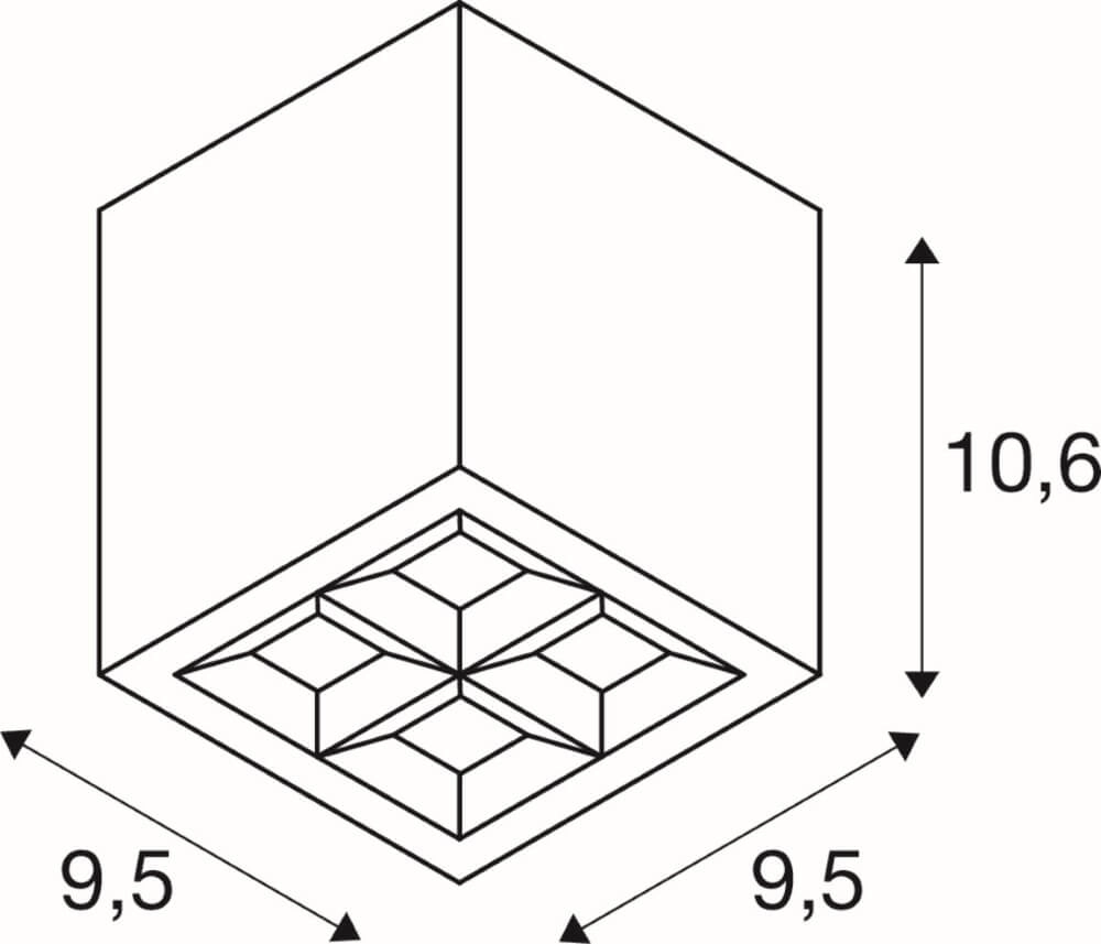 Led plafondspot S-Cube SLV 4024163278010