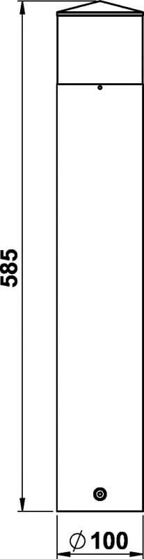 Tuinverlichting Led paal Trip antraciet Albert 4007235222401