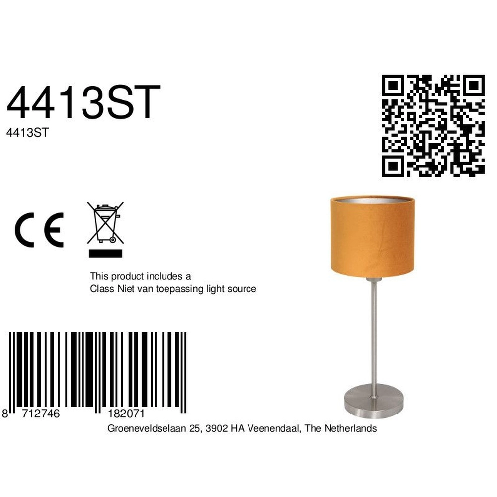 Tafellamp Noor met gouden kap Steinhauer 8712746182071