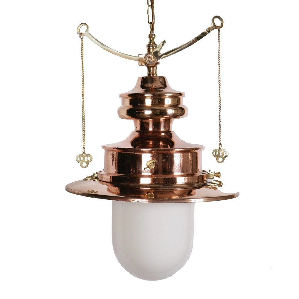 Antieke hanglamp Paddington Station M Limehouse