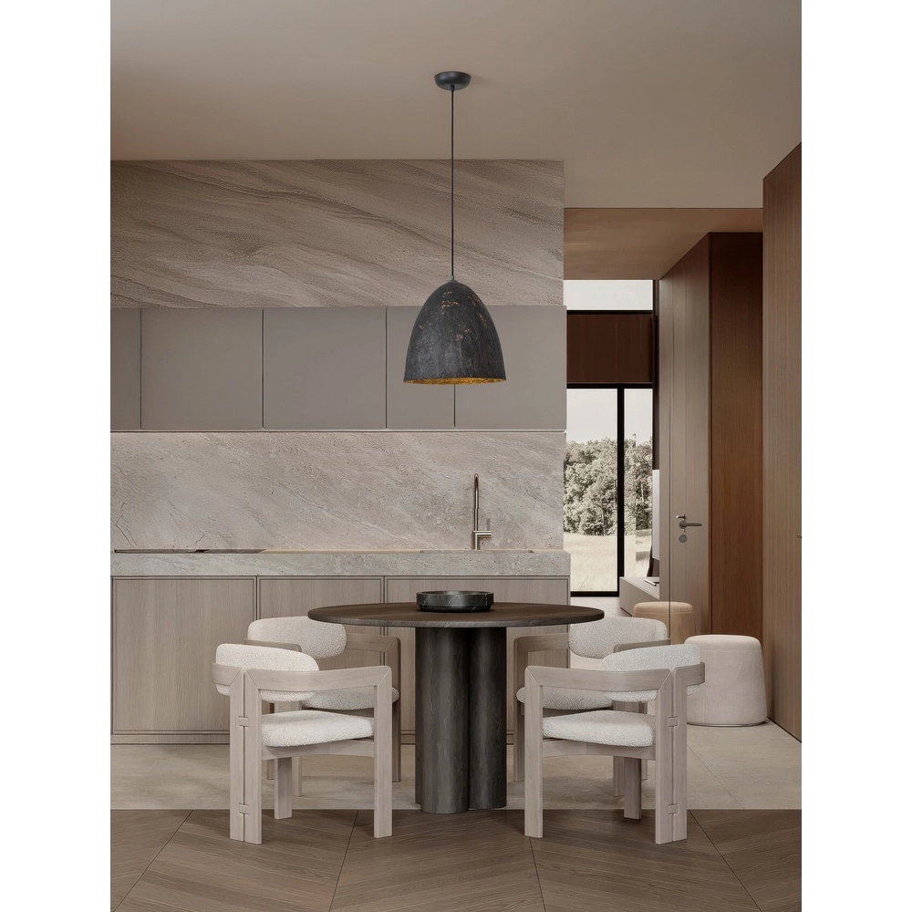 Hanglamp Solis zwart Ø 36cm Lyora 5212017477828