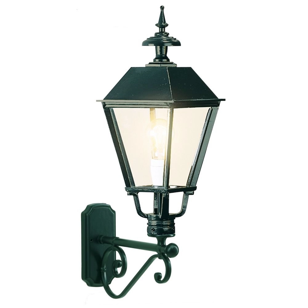 Nostalgische wandlamp Breukelen zwart