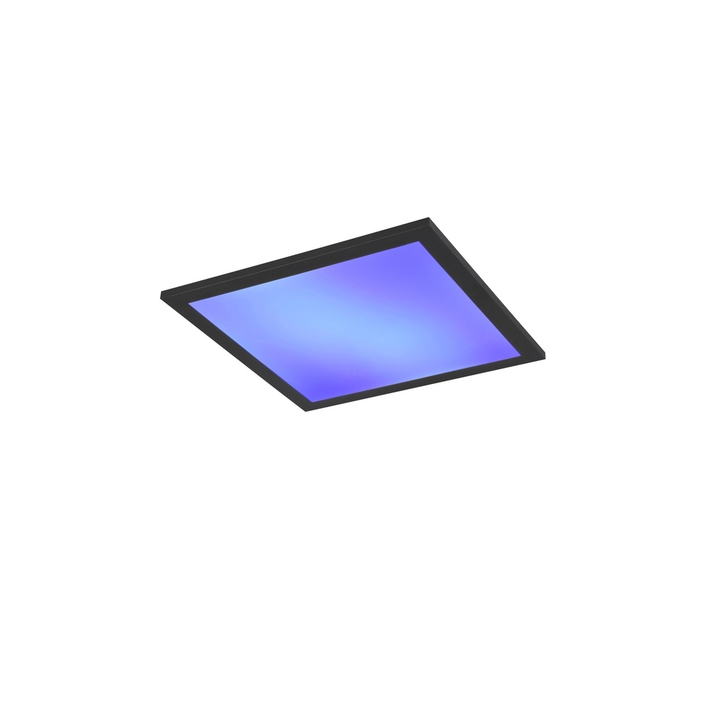 Plafonniere Beta vierkant 29,5cm zwart Trio 4017807600728