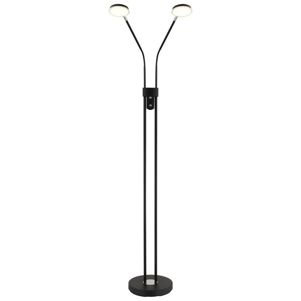 Leeslamp dubbel Silvio zwart Globo 9007371580378