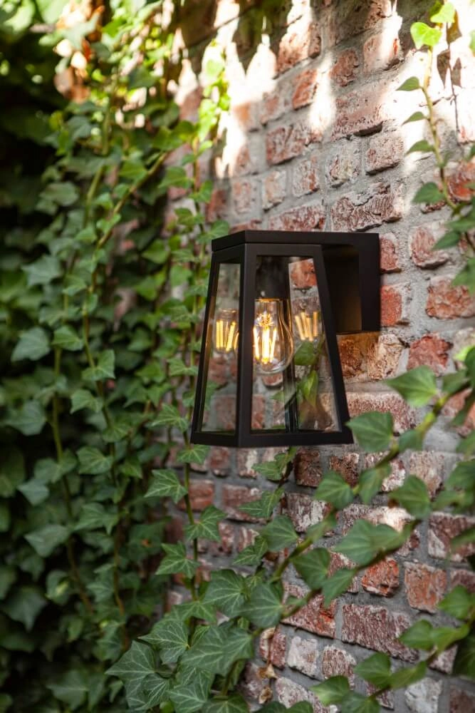 Design wandlamp Fia solar zwart Lutec 6939412014999