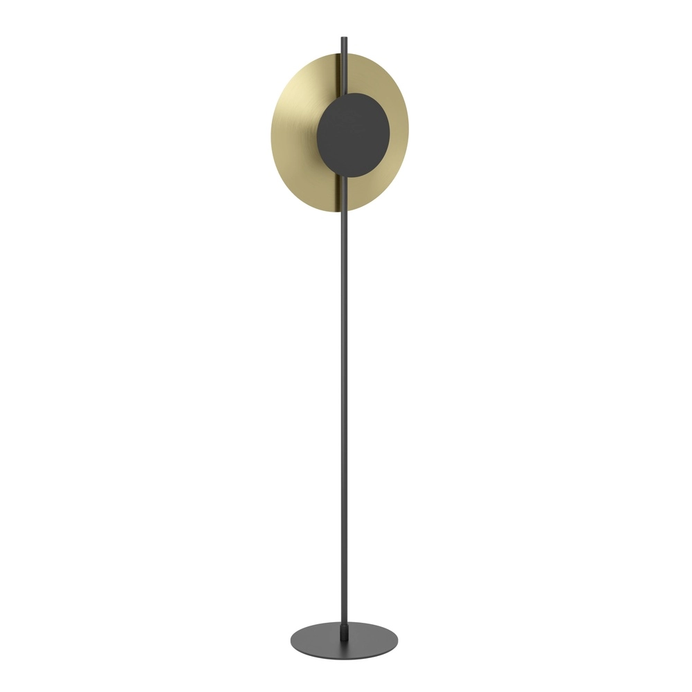 Led vloerlamp Tocina zwart met goud