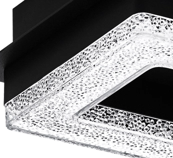 Led plafondlamp Fradelo 1 4w - 3000K - 14cm zwart Eglo 9002759993245