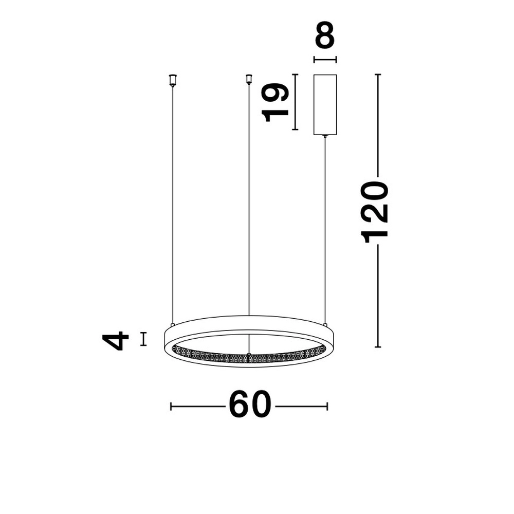 Hanglamp Preston goud Ø 60cm Lyora 5212017424075