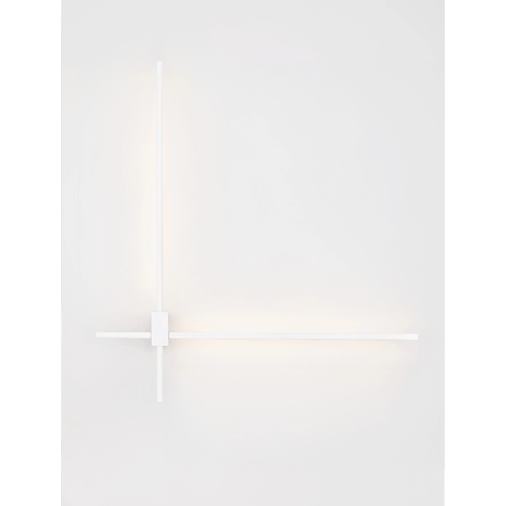 Strakke wandlamp Peak wit