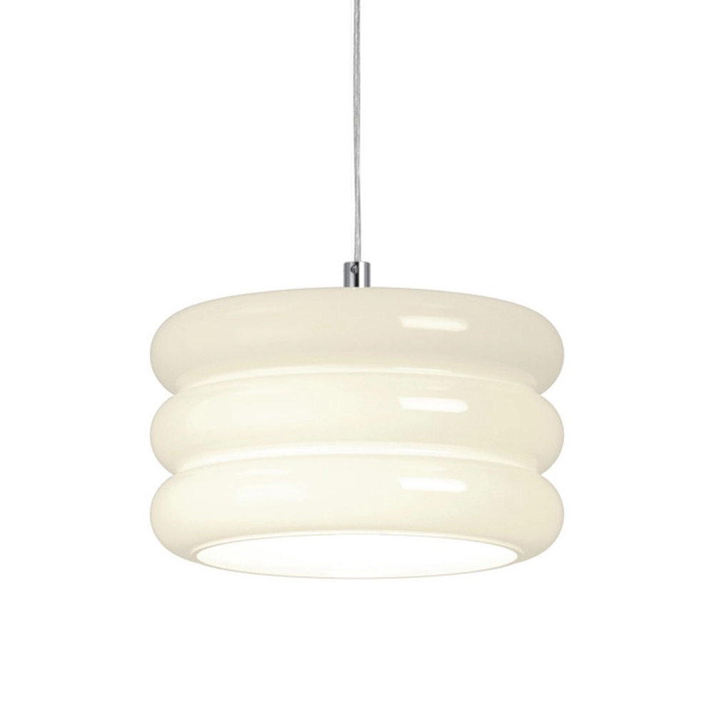 Design hanglamp Tortora chroom met wit Ø 20cm