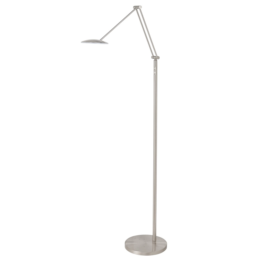 Klassieke leeslamp Sapporo nikkel Ø 23cm