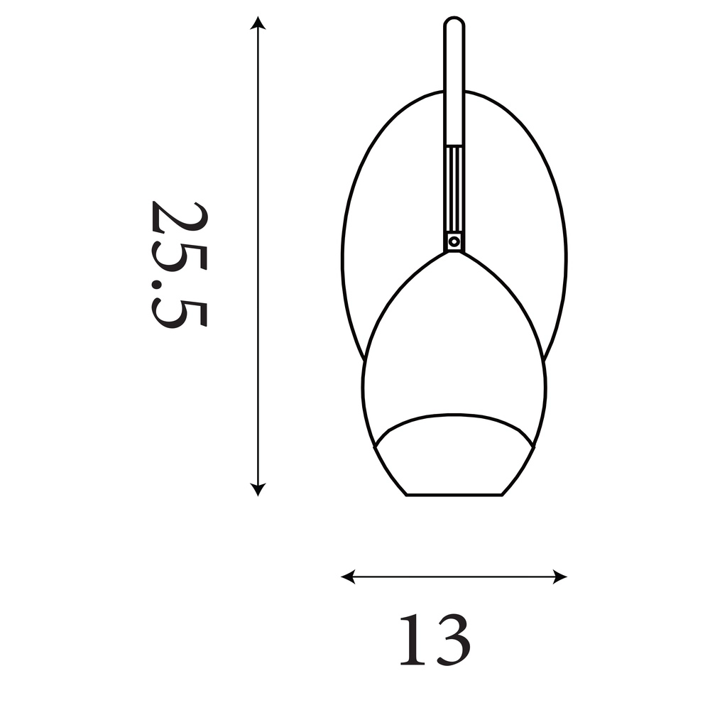 Design wandlamp Seeds enkel Searchlight 5053423300573