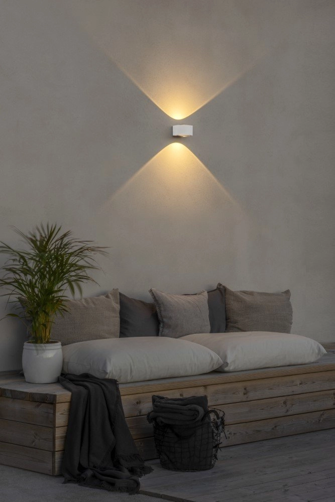 Buitenlamp Up - Down Gela wit KonstSmide 7318307882254