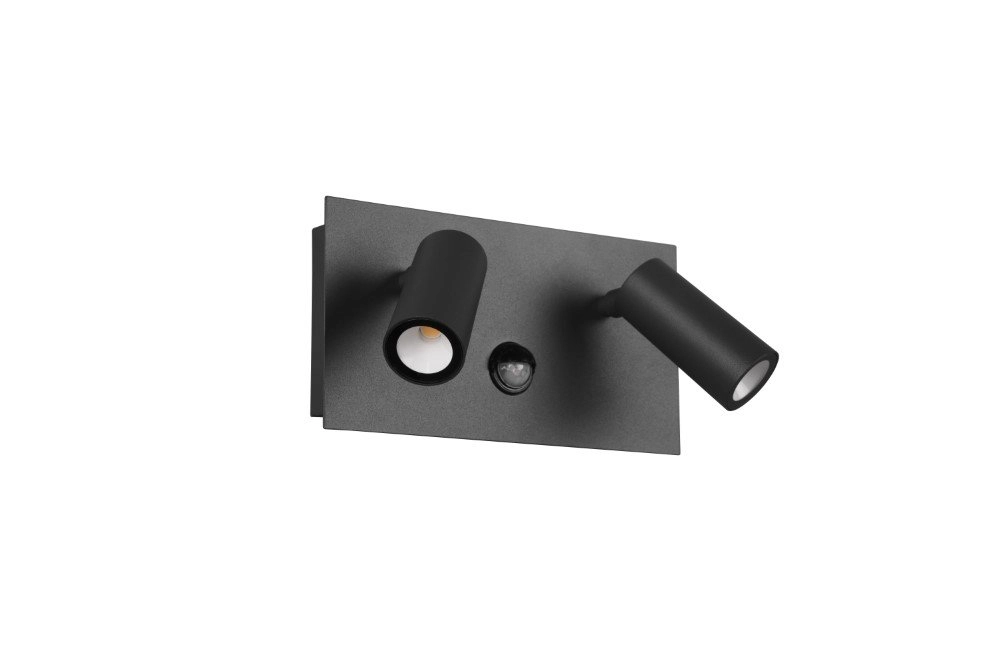 Wand lamp Tunga met bewegingssensor antraciet Trio 4017807491371