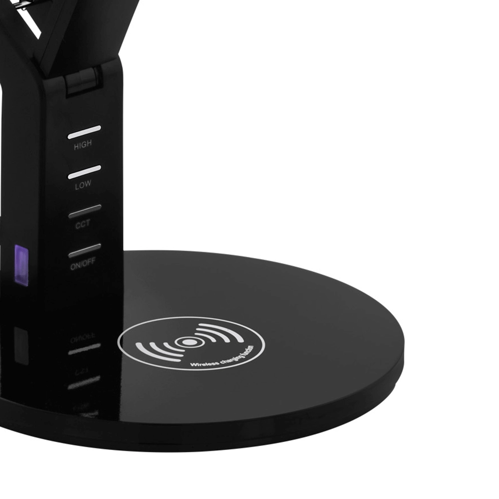 Zwarte bureaulamp Banderalo met oplaadpaneel Eglo 9002759998325