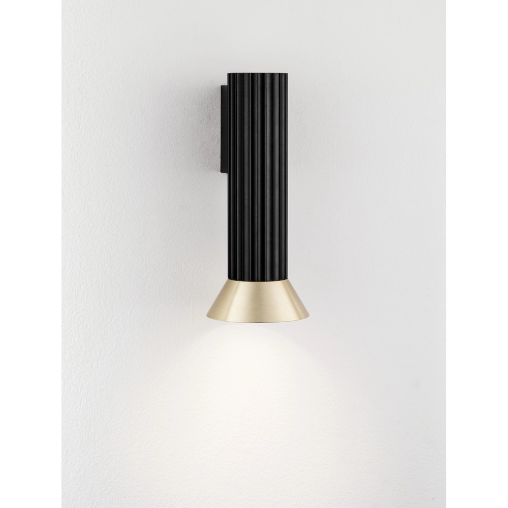 Wandspot Luvia zwart met goud Lyora 5212017475558