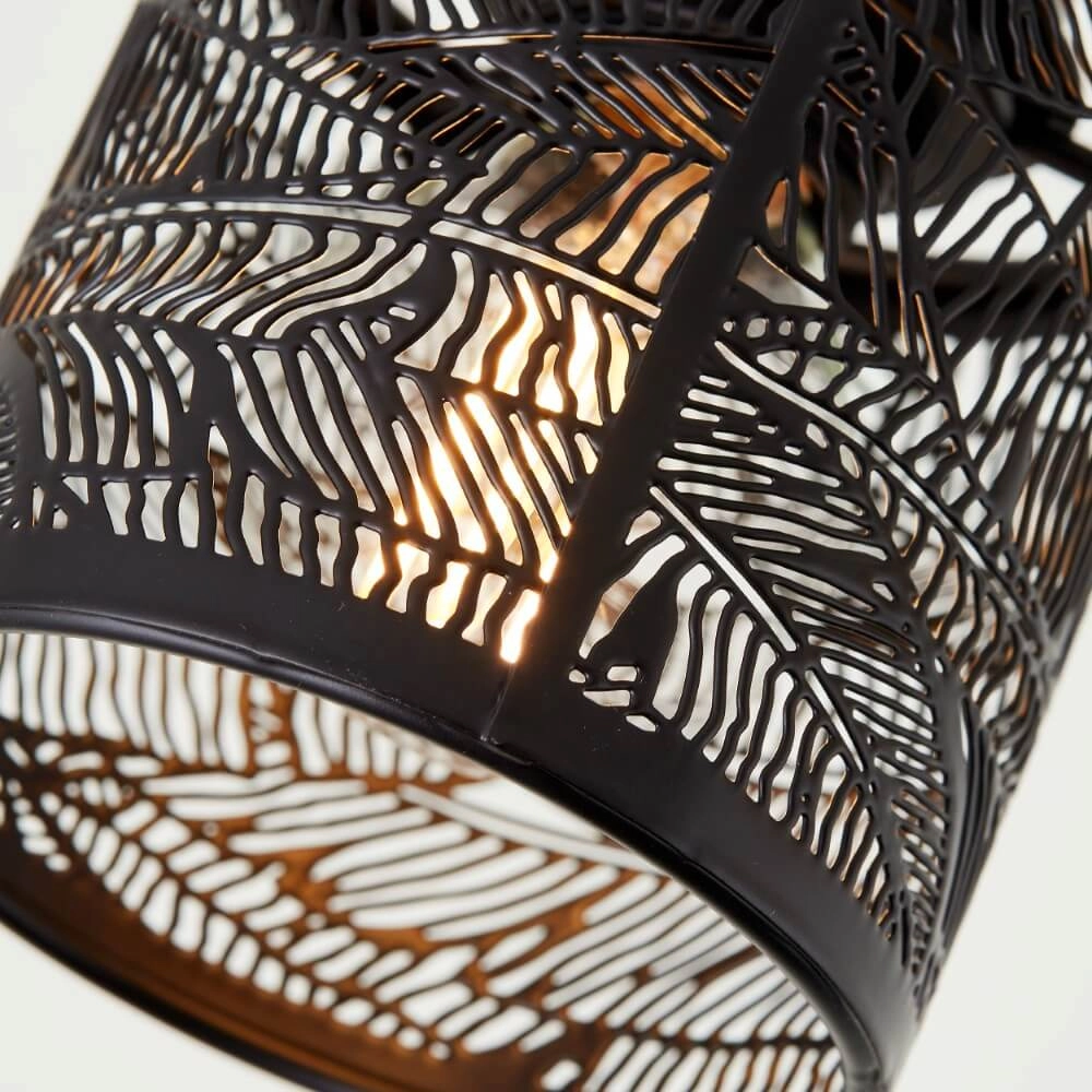 Zwarte plafondlamp Bano 3-lichts Brilliant 4004353413483