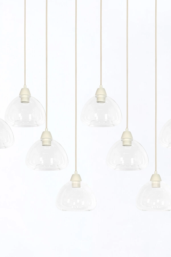 10-lichts hanglamp Bisho crème design 120cm Light & Living 8717807743338