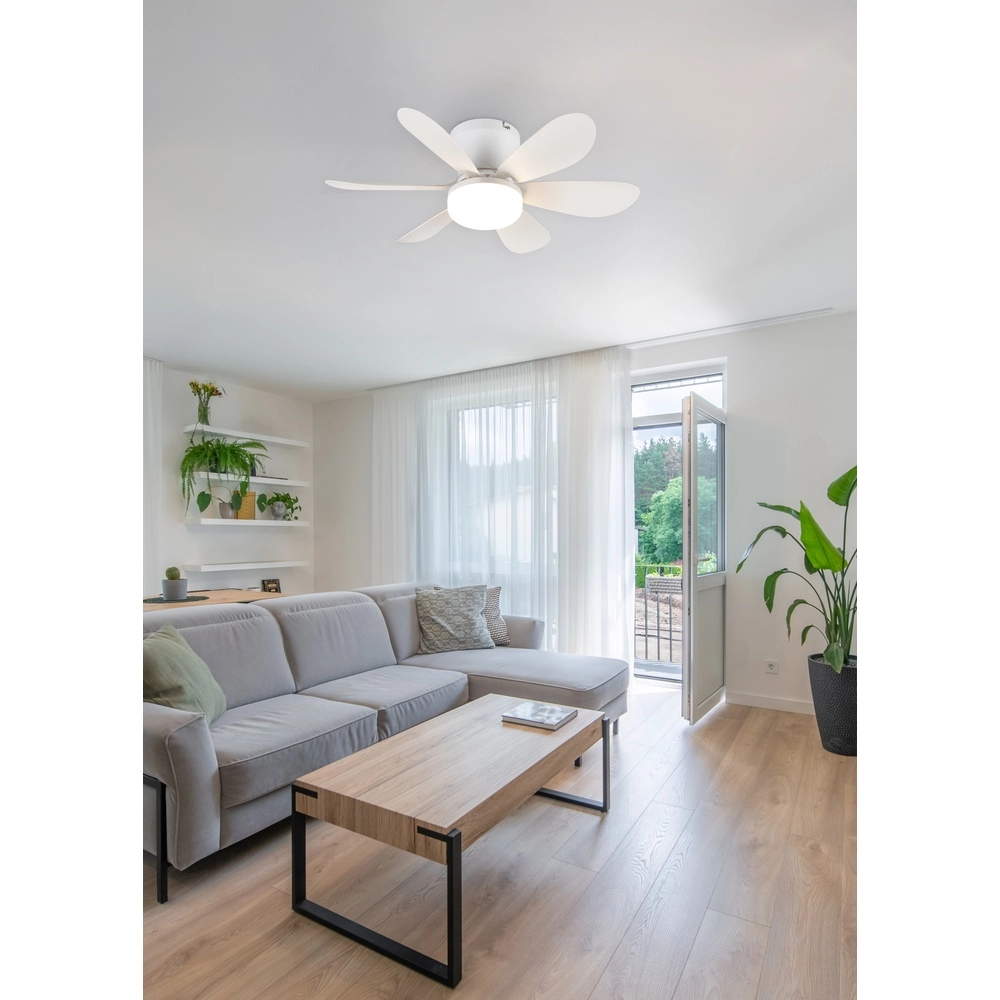 Witte ventilator Lund plafond Trio 4017807643695