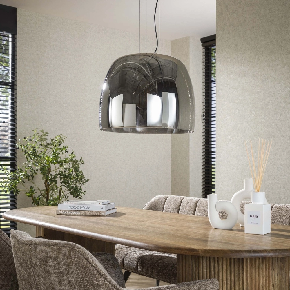 Glazen hanglamp Drift Ø 48cm - smoke glas Lyora 8716803512726