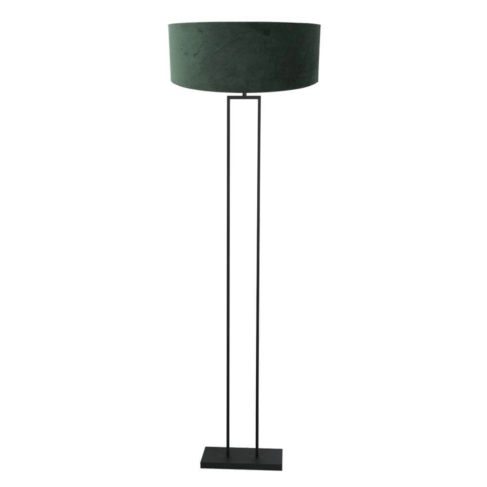 Vloerlamp 160cm Stang zwart met groene kap
