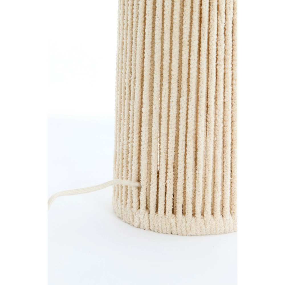 Zand staande schemerlamp Michiel 160cm - chenille crème Light & Living 8717807786151