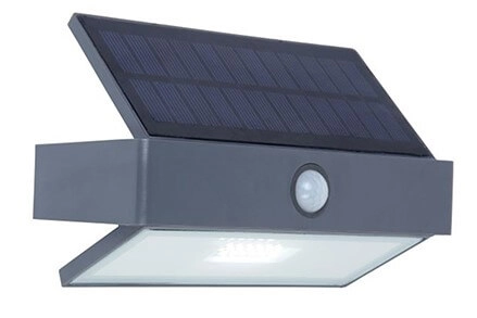 Solar wandlamp Arrow antraciet
