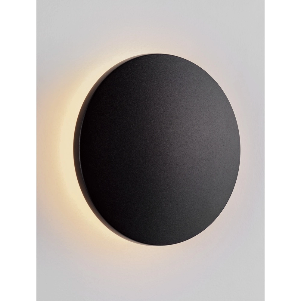 Ronde wandlamp Copper zwart Ø 13,5cm Lyora 5212017447326