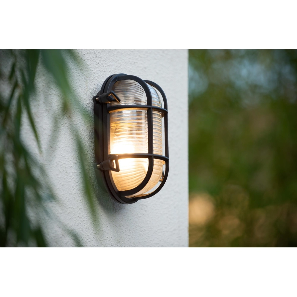 Bullseye wandlamp Dudley IP54 zwart Lucide 5411212114891