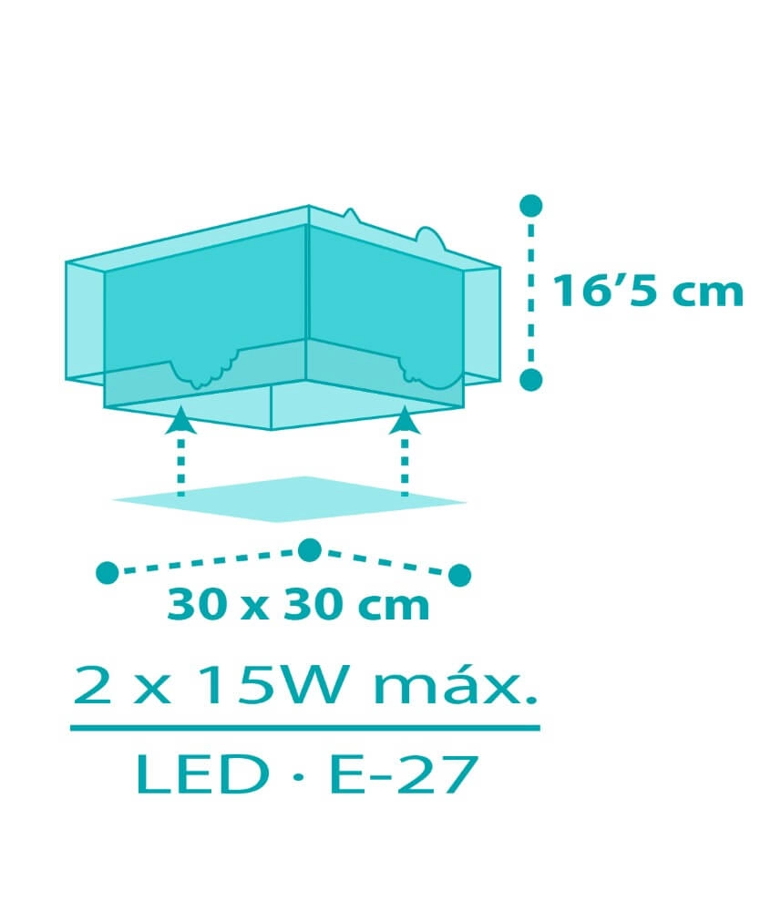 Design kinderkamer plafondlamp Happy Jungle Dalber 8420406633169