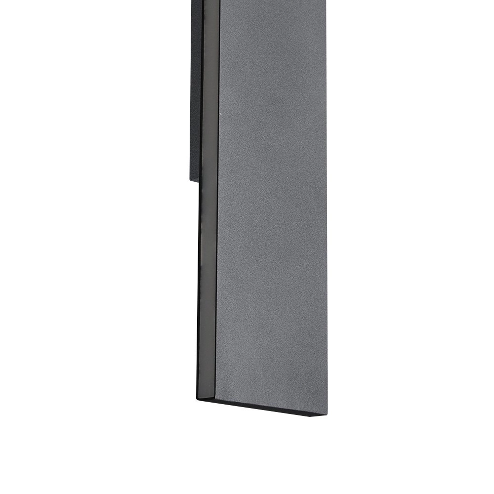Design wandlamp Concha 47cm antraciet Trio 4017807433425