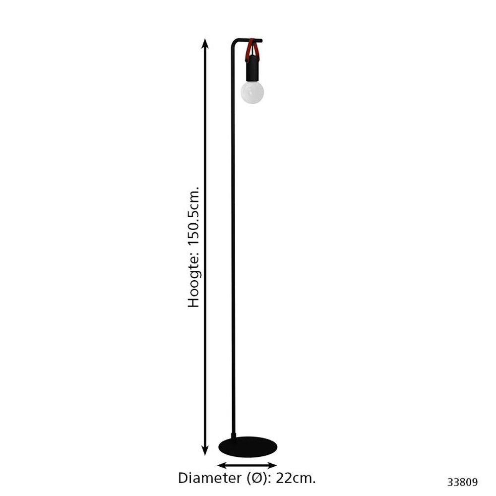 Leuke vloerlamp Apricale Eglo 9002759338091