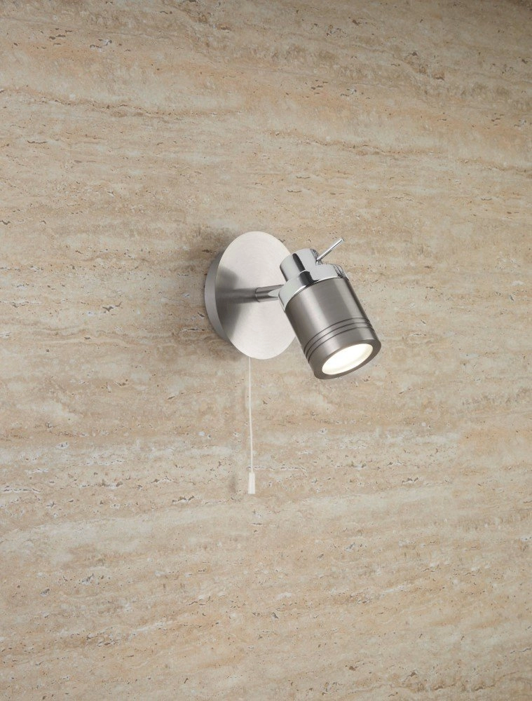 Badkamer wandspot Samson grijs Searchlight 5053423096742