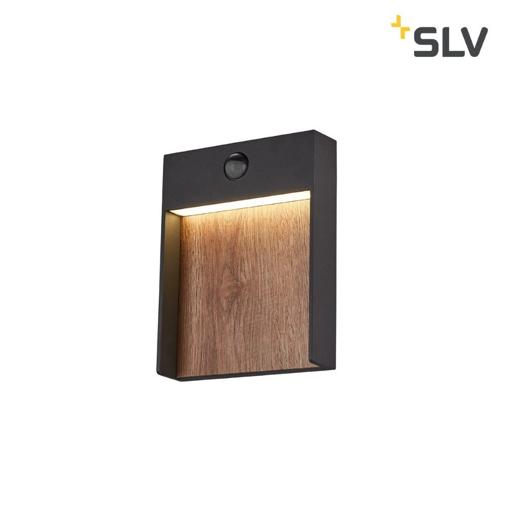 Landelijke muurlamp Flatt Sensor met bewegingssensor SLV 4024163231497