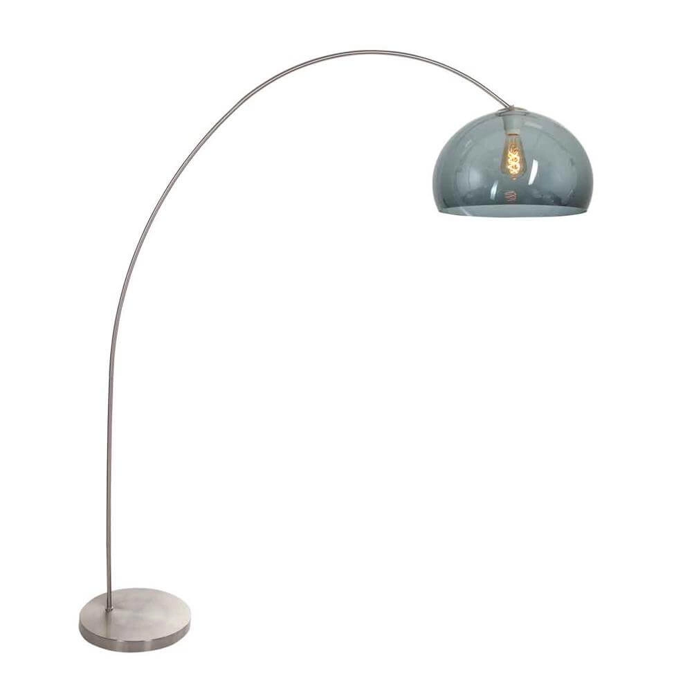 Booglamp Solva metaal met smoke glas
