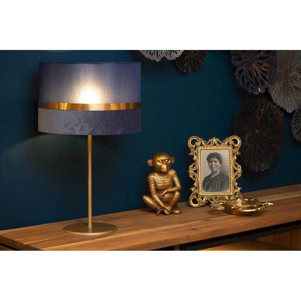 Design tafellamp Extravaganza Tusse blauw Ø 30cm Lucide 5411212105653