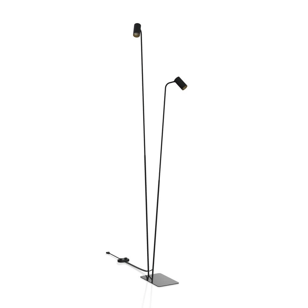 Zwarte leeslamp Mono 2-lichts Lyora 5903139771894