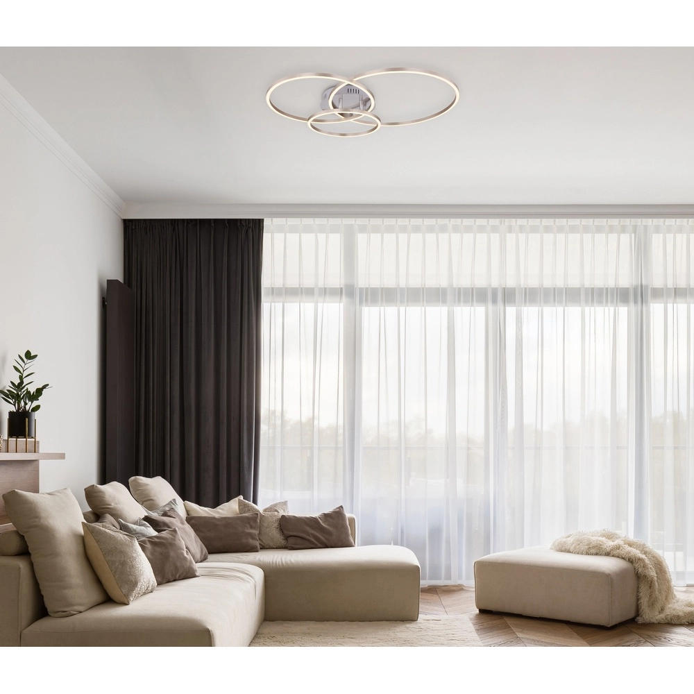 Moderne plafondlamp Munni nikkel Globo 9007371395842