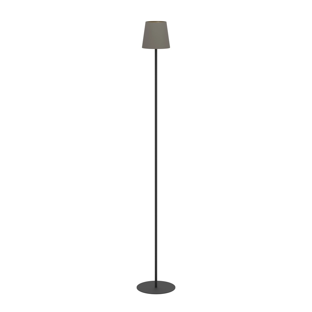 Staande schemerlamp Fiorana 140cm - zwart