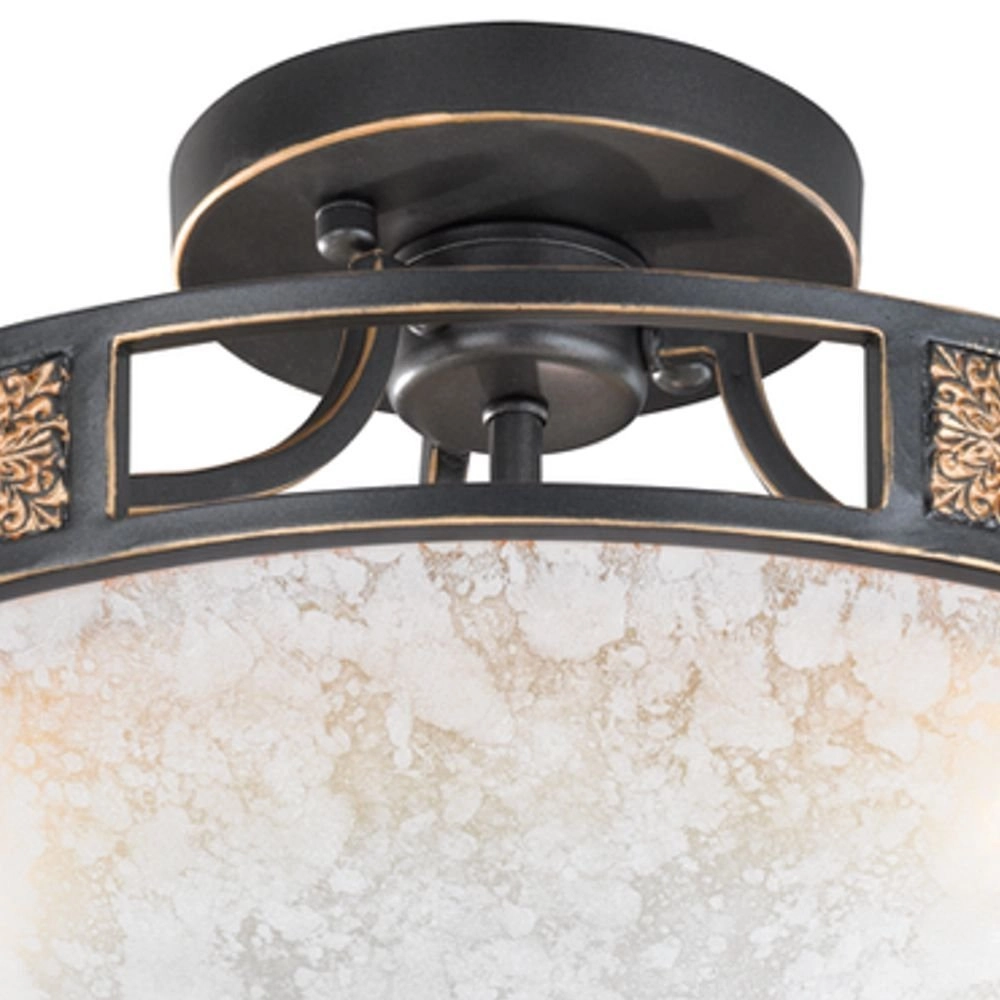 Plafondlamp Antiek Series 6081 42cm bronsbruin Trio 4017807211788