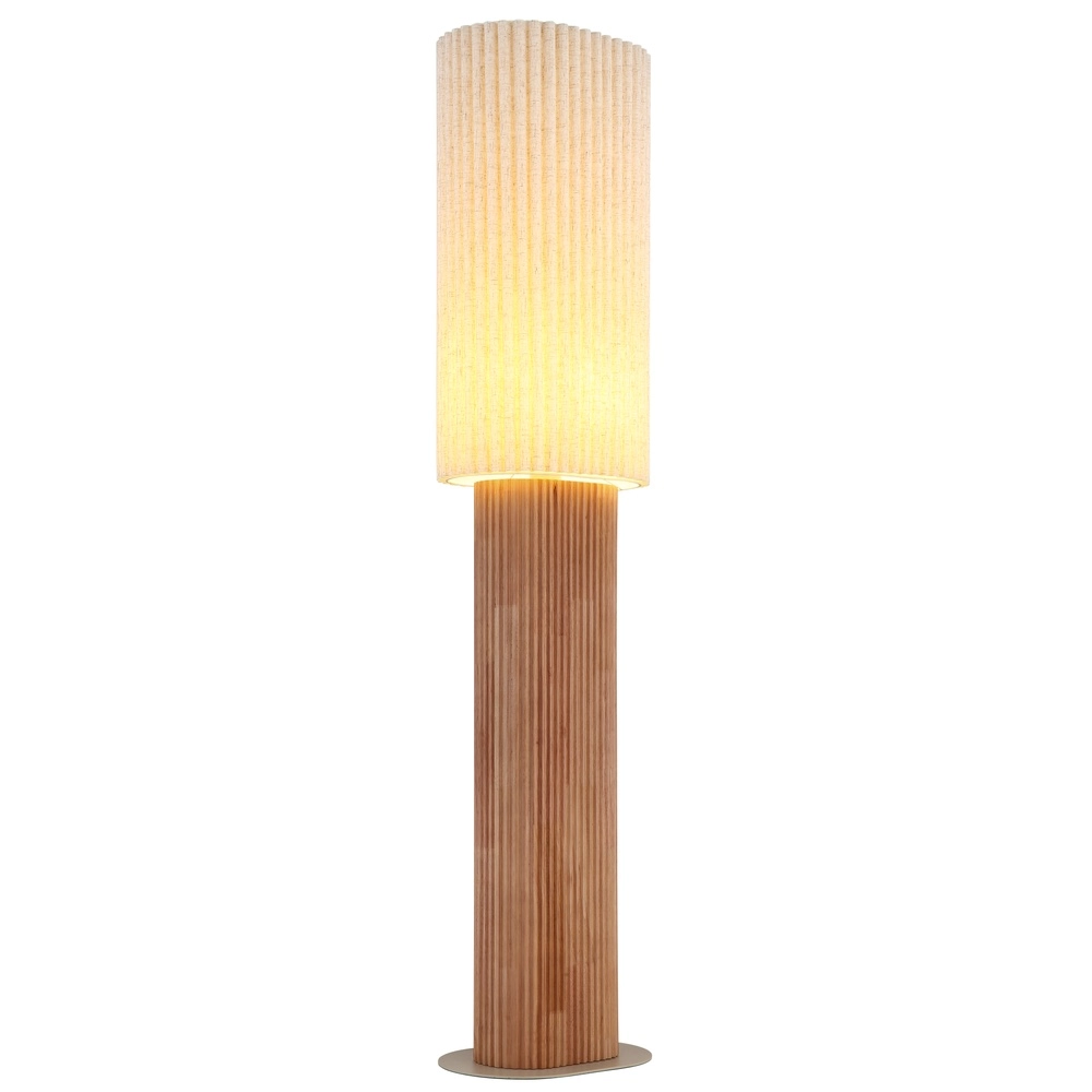 Unieke vloerlamp Jannie bruin